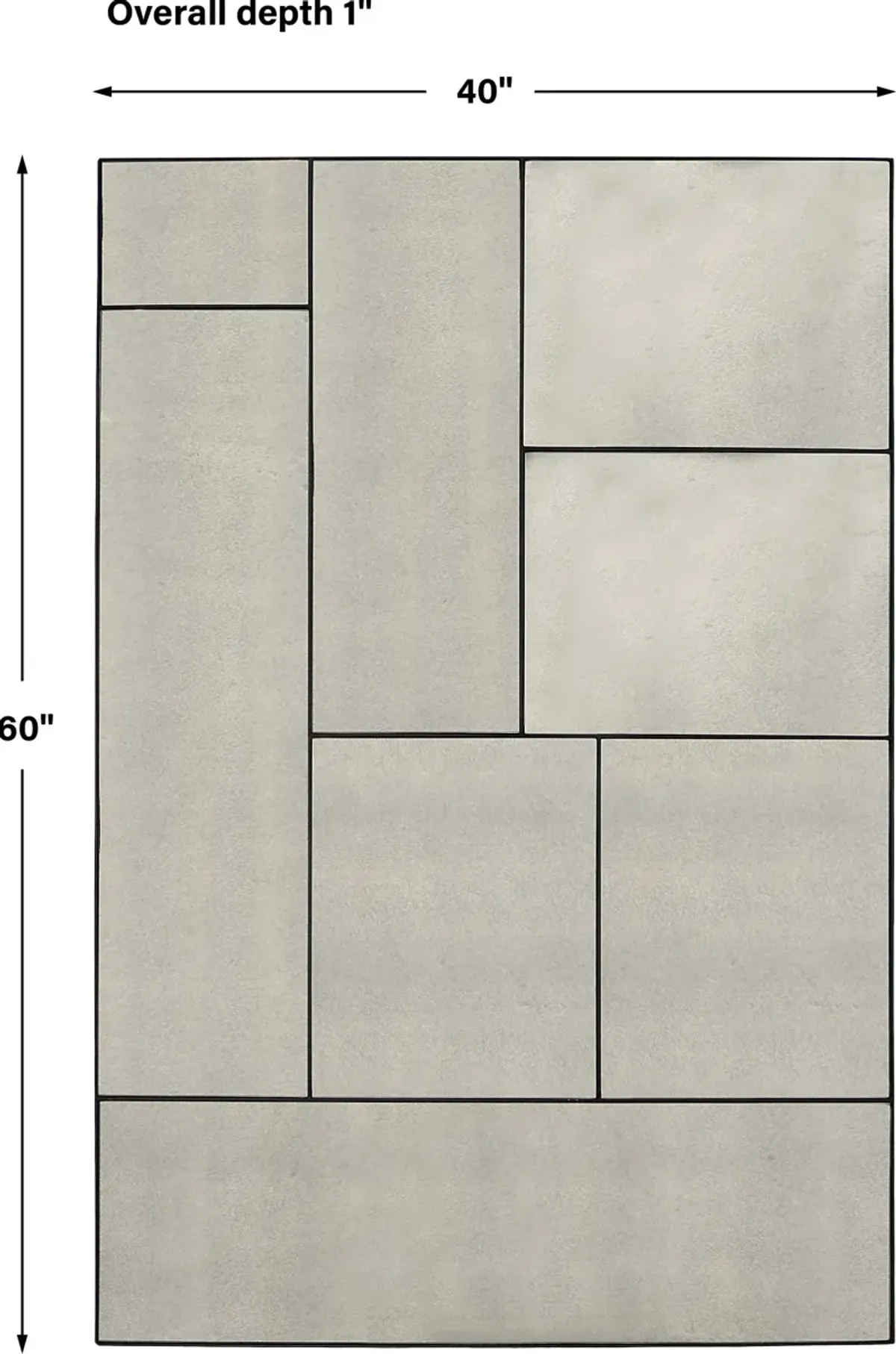 Puzzle Piece Oversized Mirror