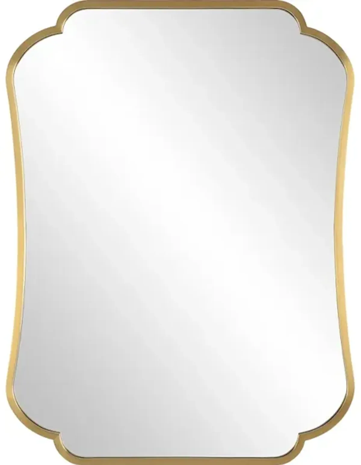 Athena Brushed Brass Mirror