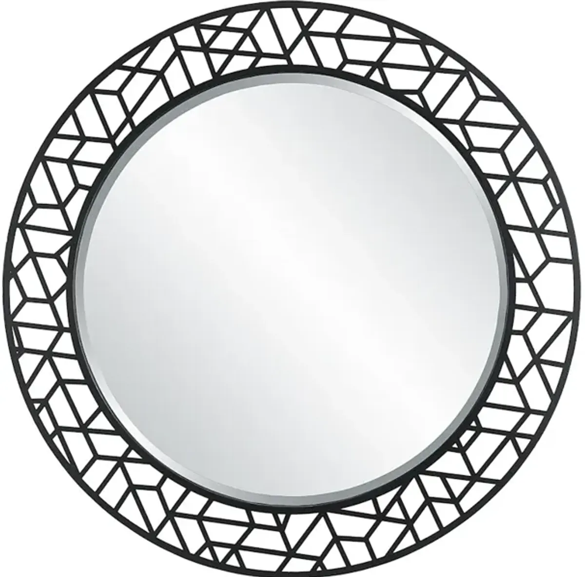 Mosaic Metal Round Mirror