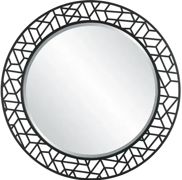 Mosaic Metal Round Mirror