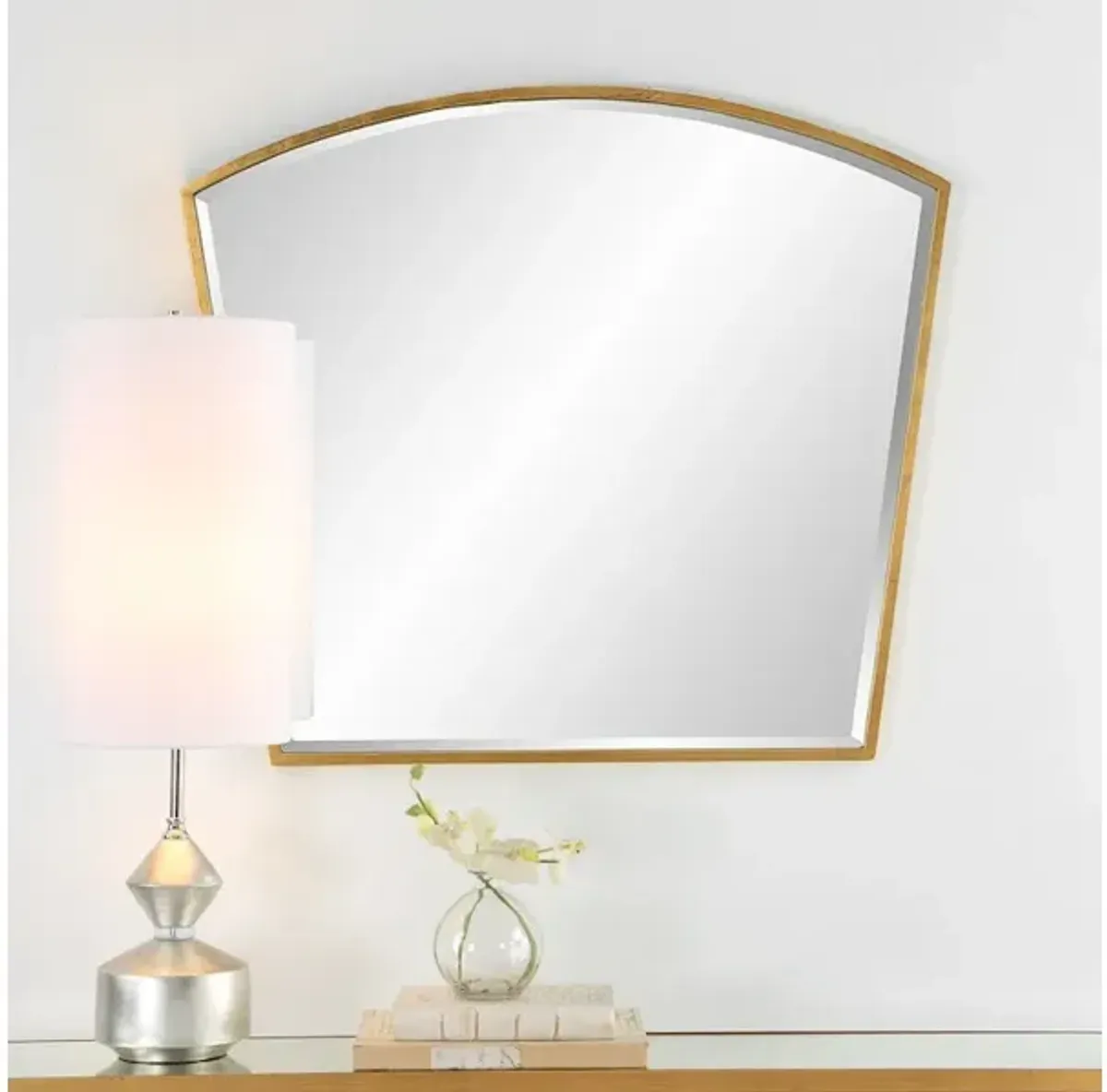 Boundary Gold Arch Mirror