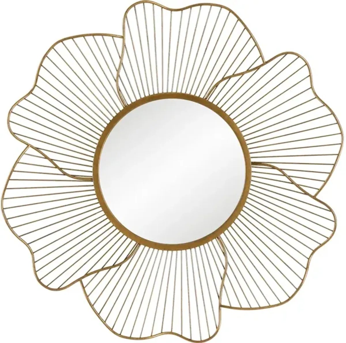 Blossom Gold Floral Mirror