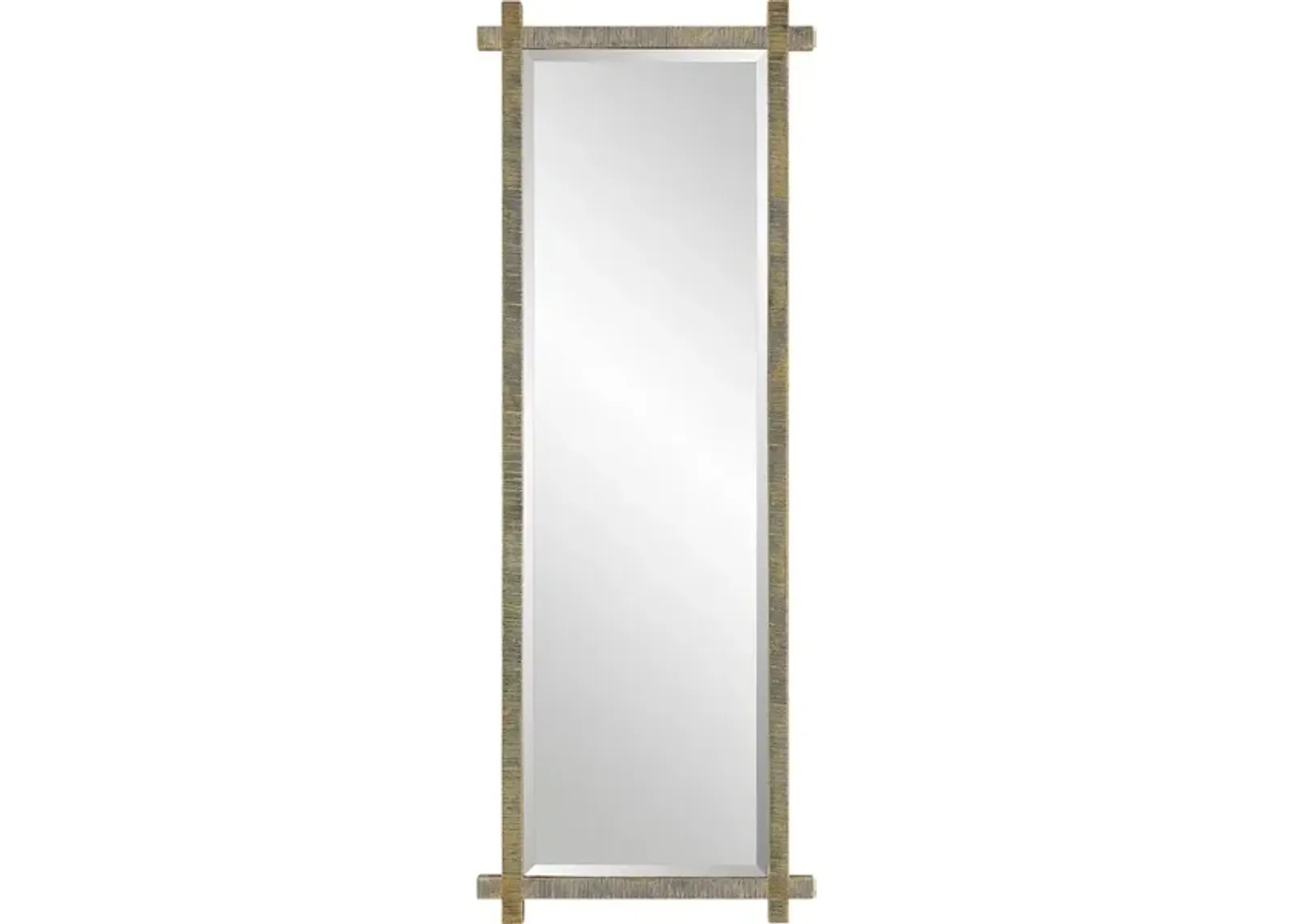 Abanu Ribbed Gold Dressing Mirror