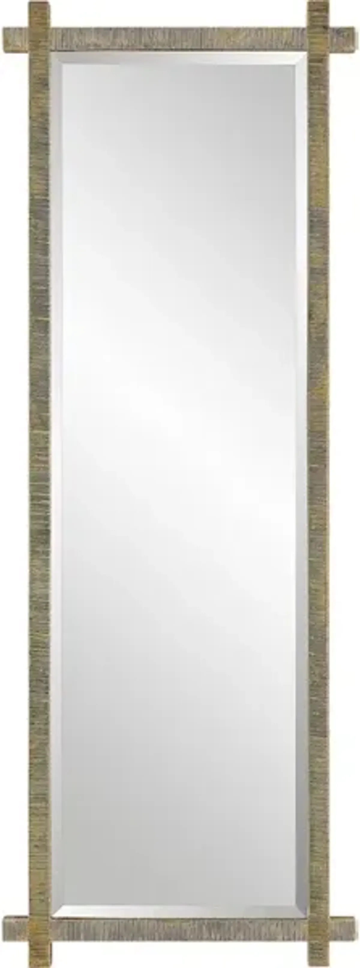 Abanu Ribbed Gold Dressing Mirror