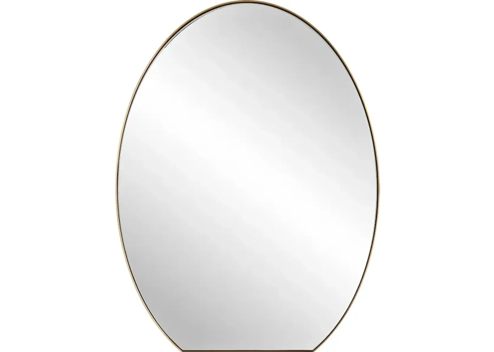 Cabell Brass Oval Mirror