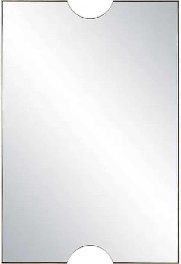 Ticket Gold Vanity Mirror