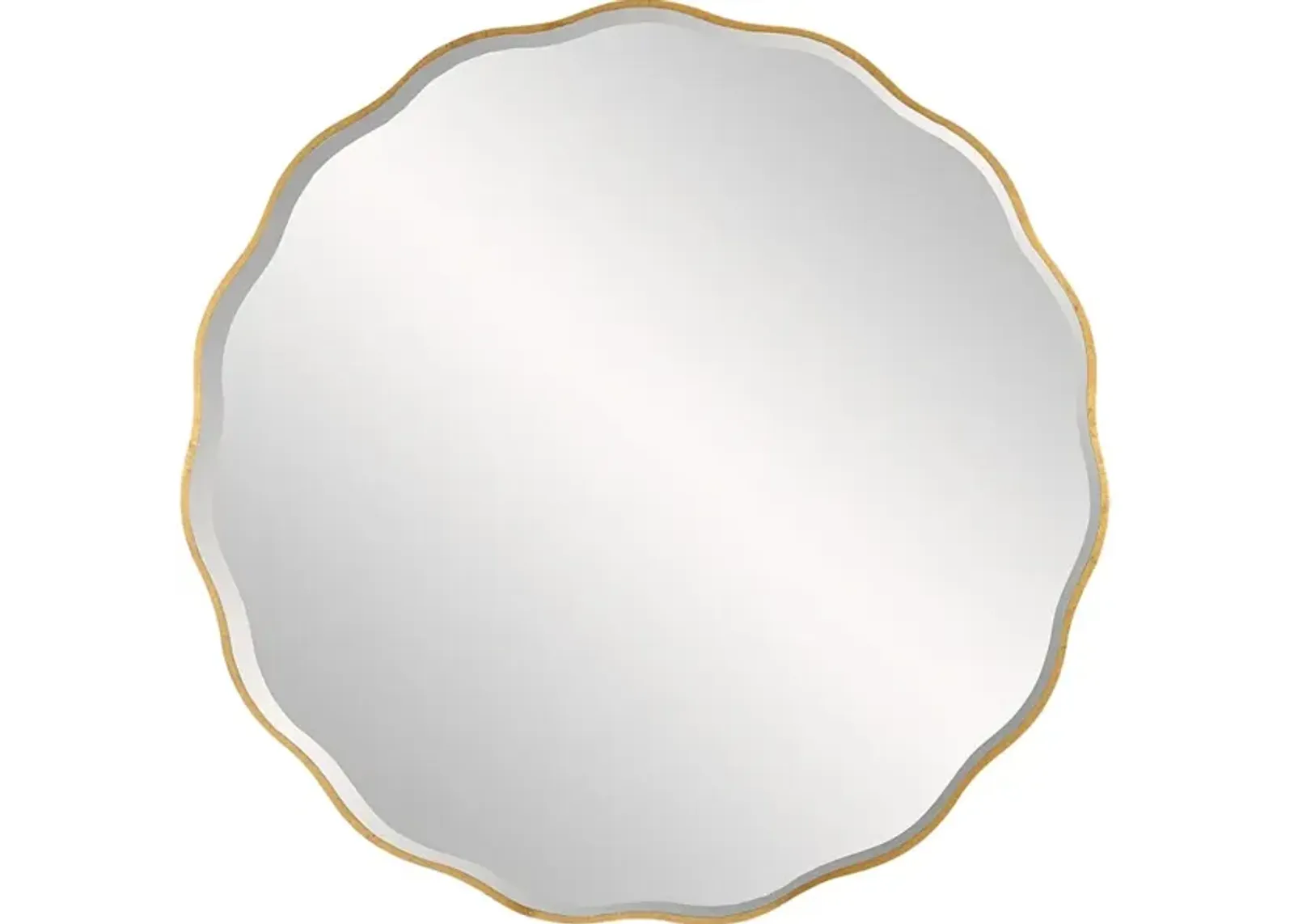 Aneta Large Gold Round Mirror