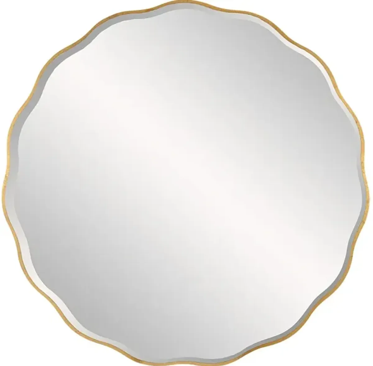 Aneta Large Gold Round Mirror