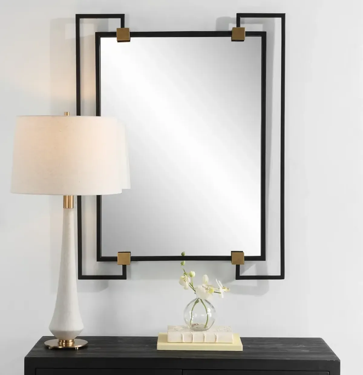 Ivey Rectangle Industrial Mirror