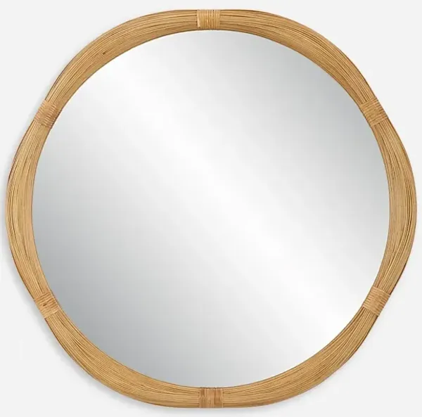 Salina Round Bamboo Mirror