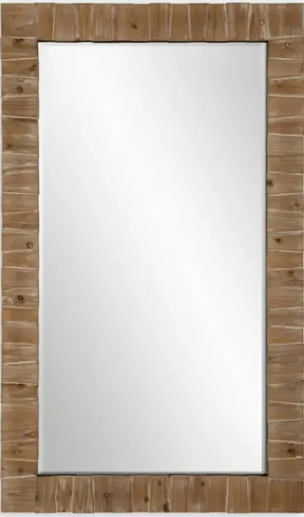 Ayanna Gray Washed Wood Mirror