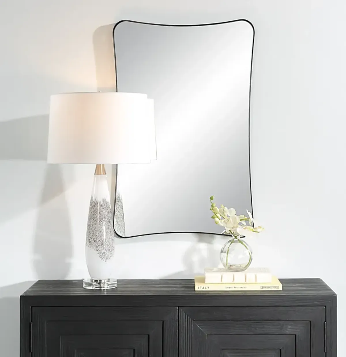 Loudon Black Vanity Mirror