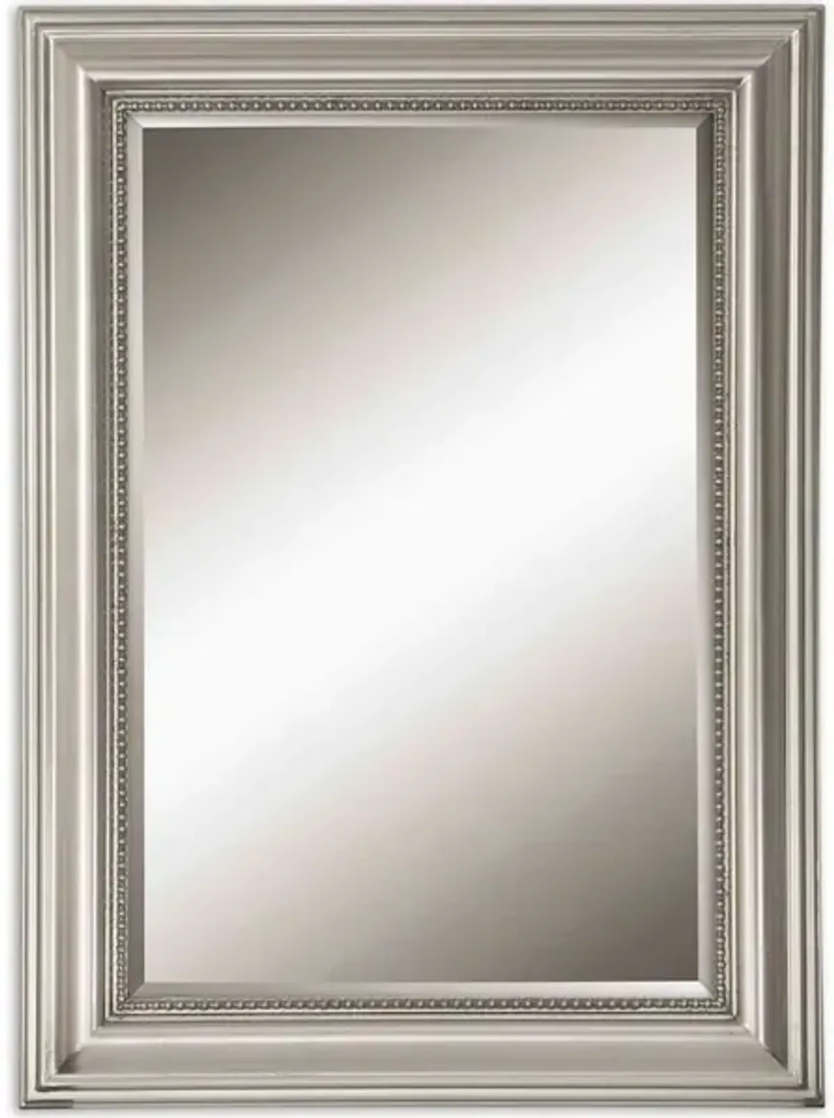 Stuart Silver Beaded Mirror