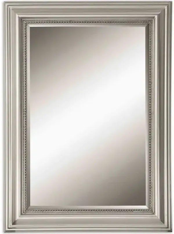 Stuart Silver Beaded Mirror