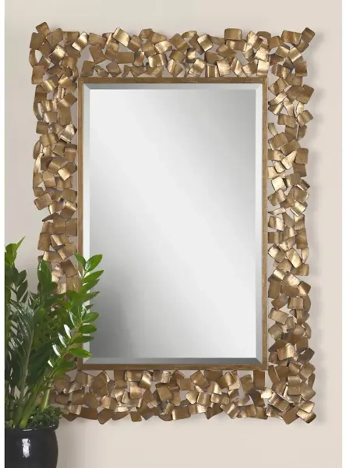 Capulin Antique Gold Mirror