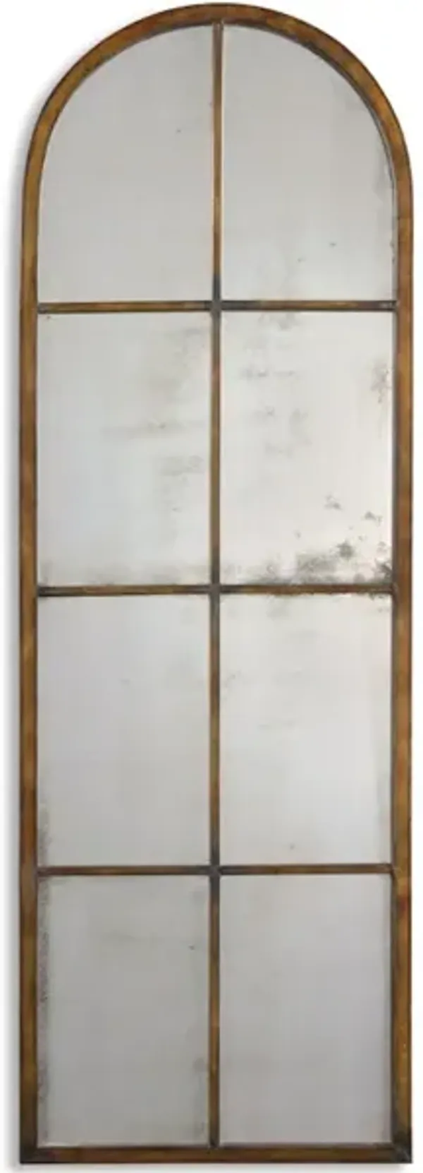 Amiel Arched Brown Mirror