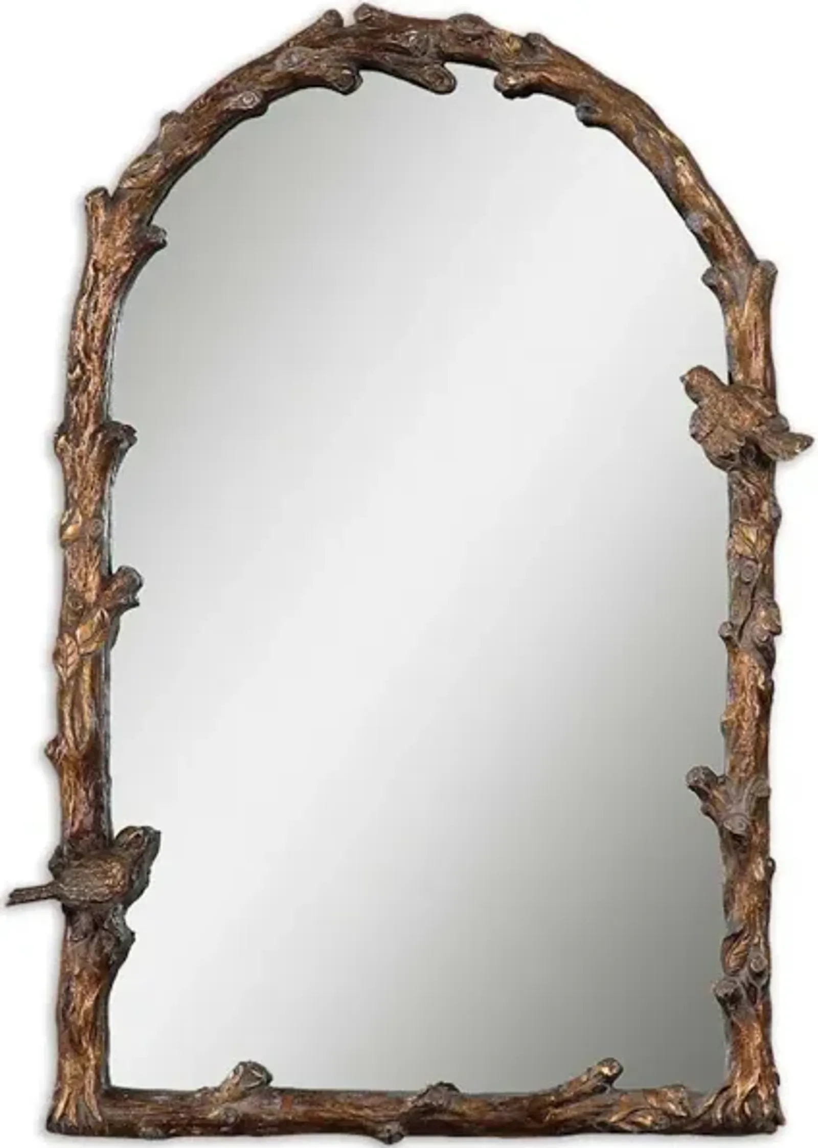 Paza Antique Gold Arch Mirror