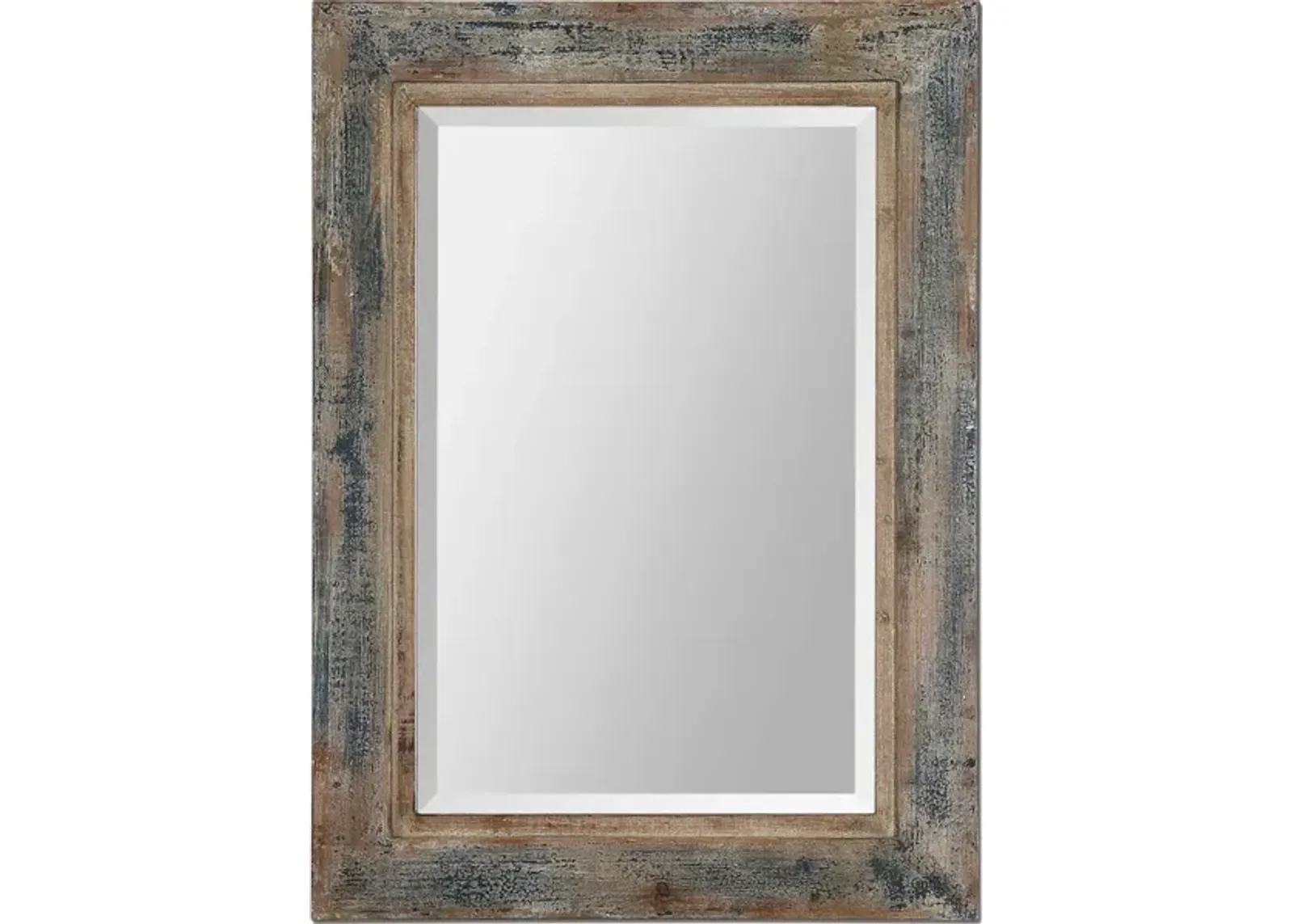 Bozeman Distressed Blue Mirror