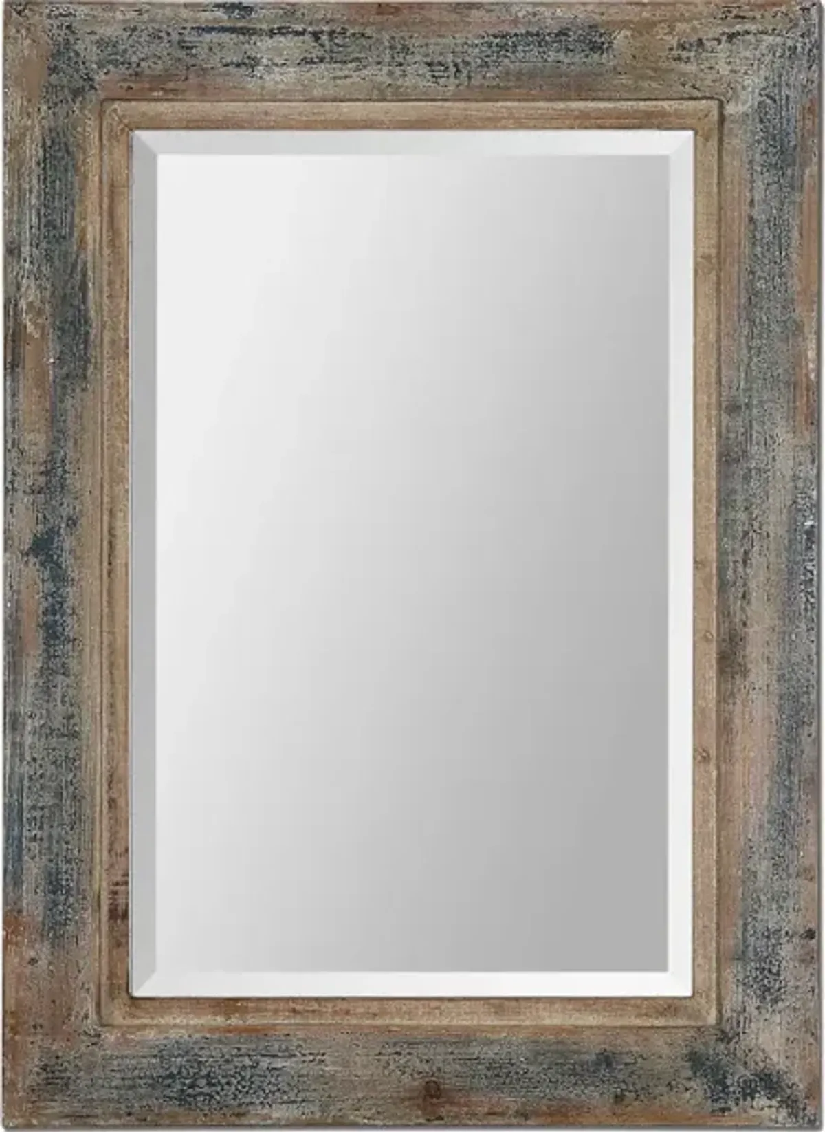 Bozeman Distressed Blue Mirror