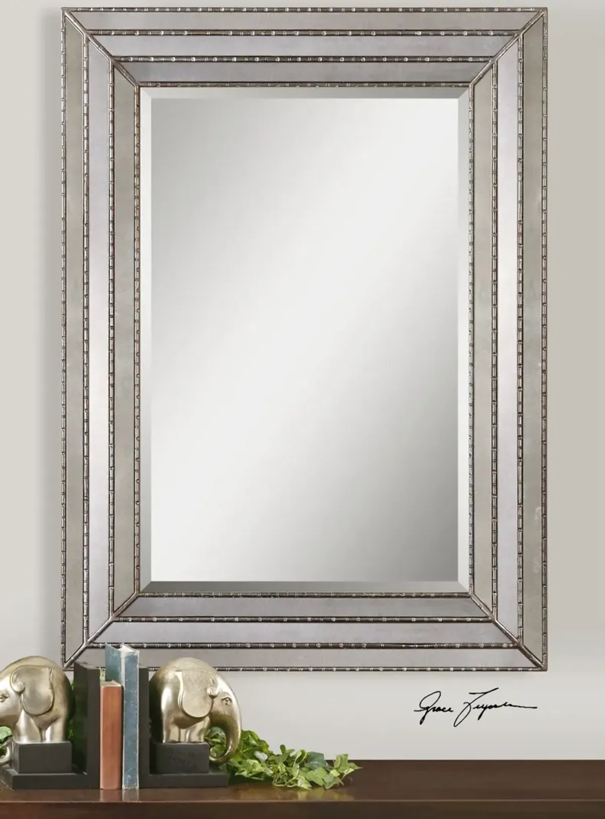 Seymour Antique Silver Mirror