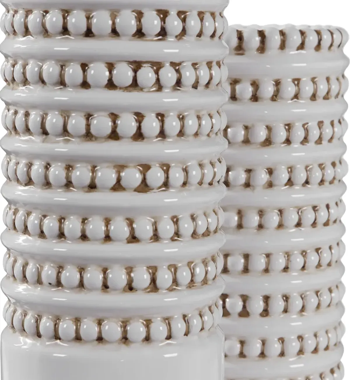 Angelou White Vases Set/2