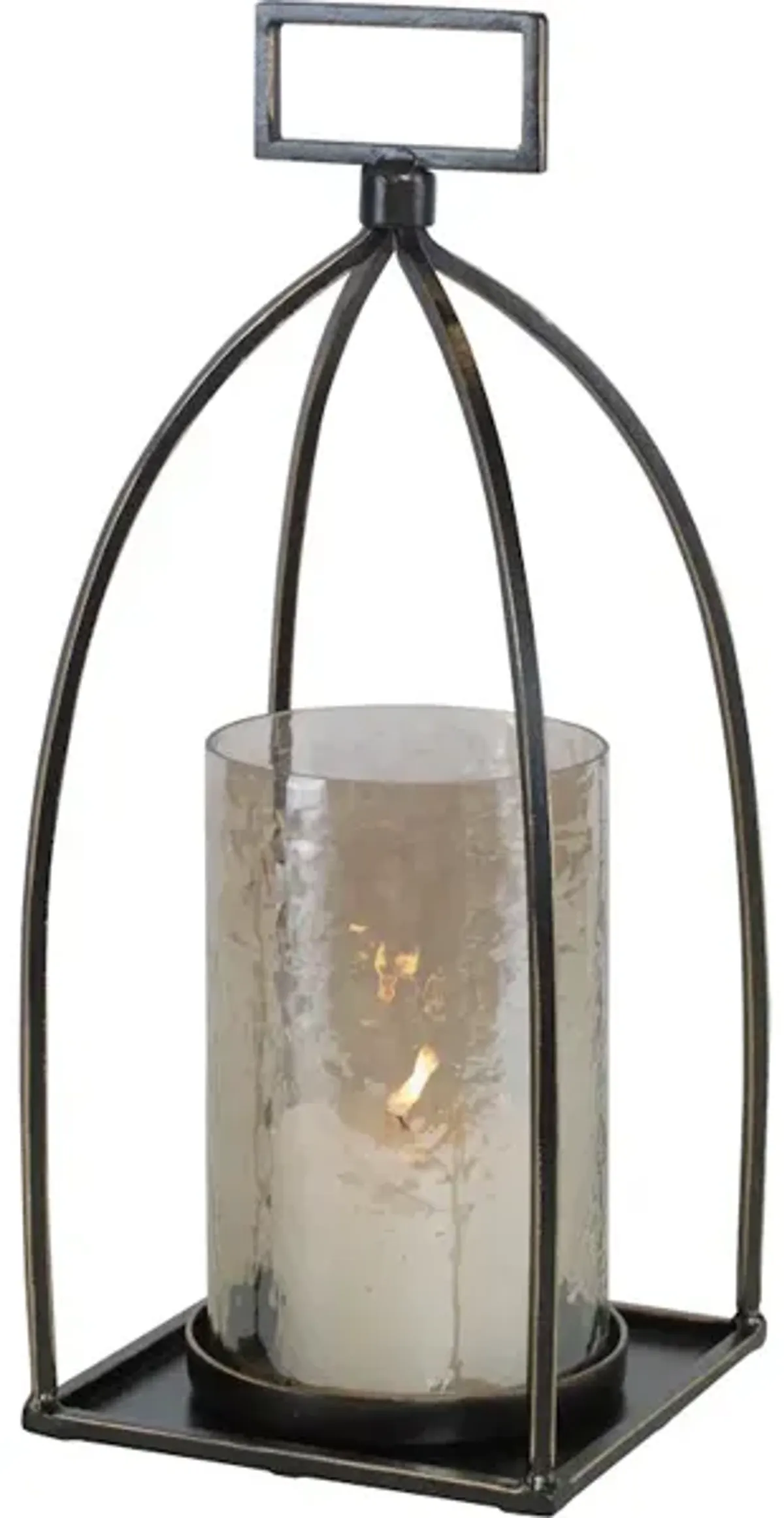 Riad Bronze Lantern Candleholder