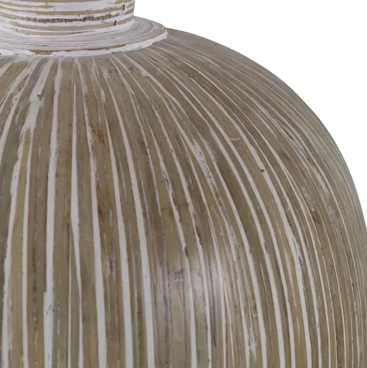 Islander White Washed Vases Set/2