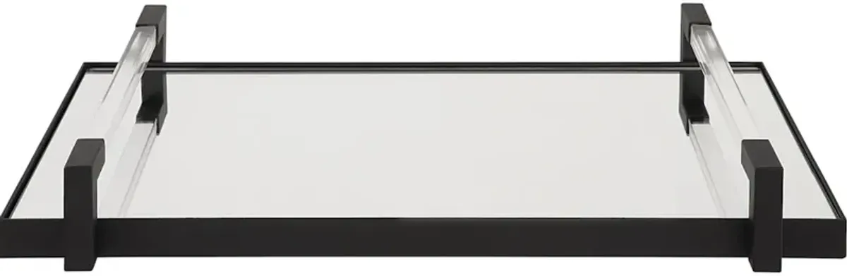 Deki Black Mirrored Tray