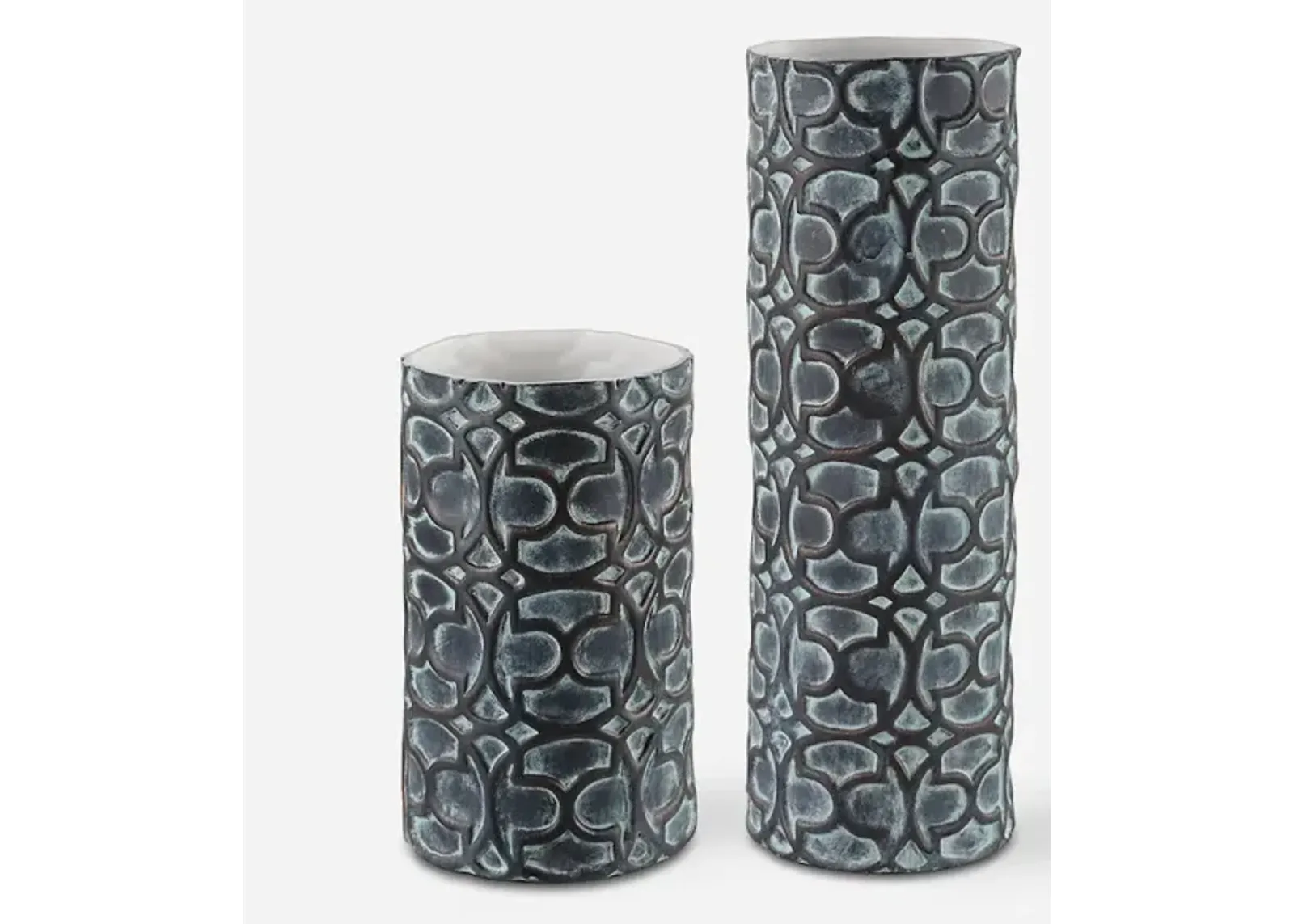 Baltra Bronze Patina Vases, S/2