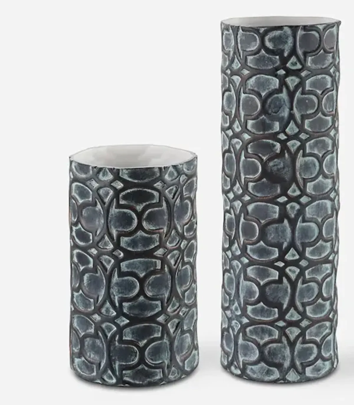 Baltra Bronze Patina Vases, S/2