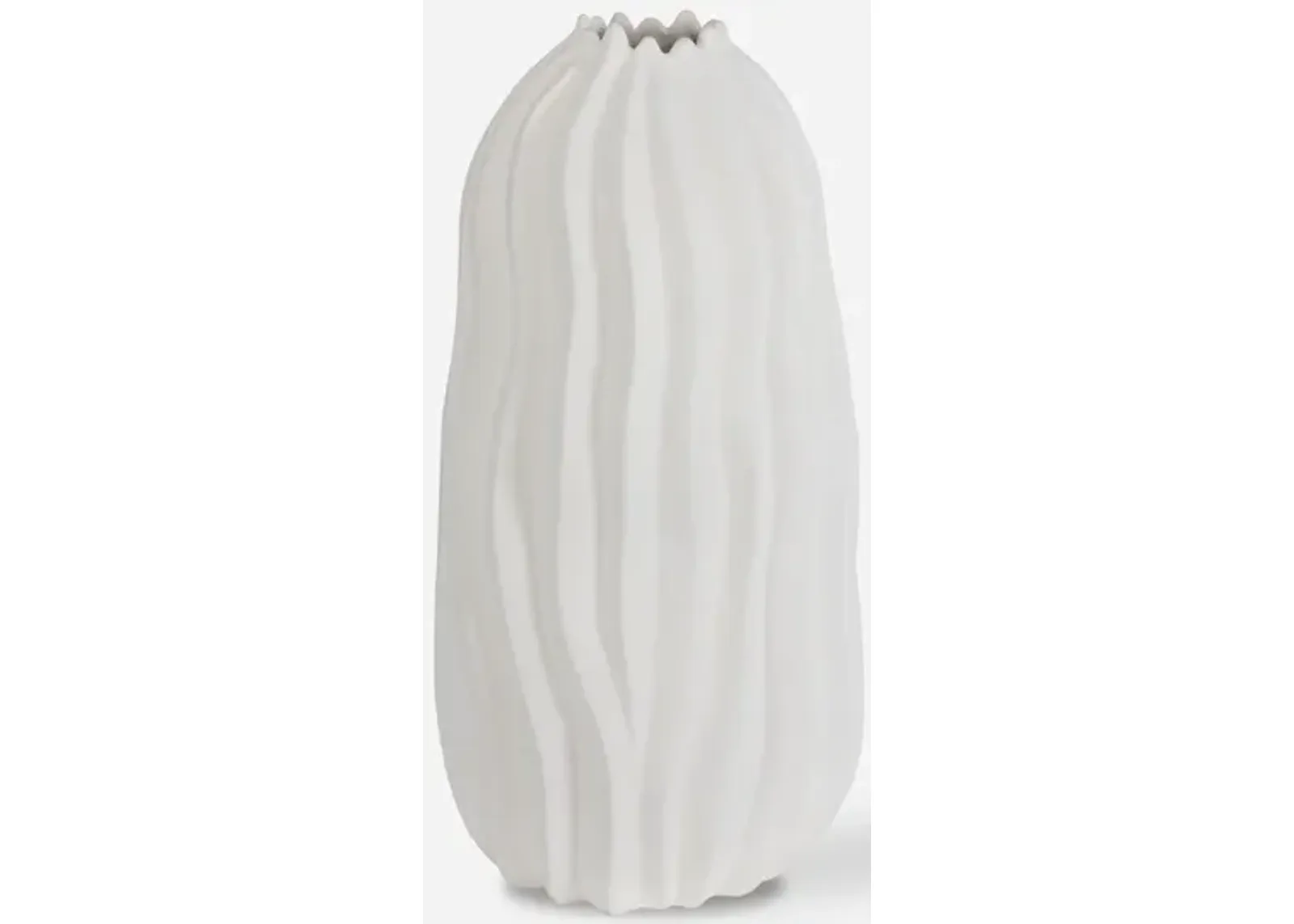 Merritt White Floor Vase