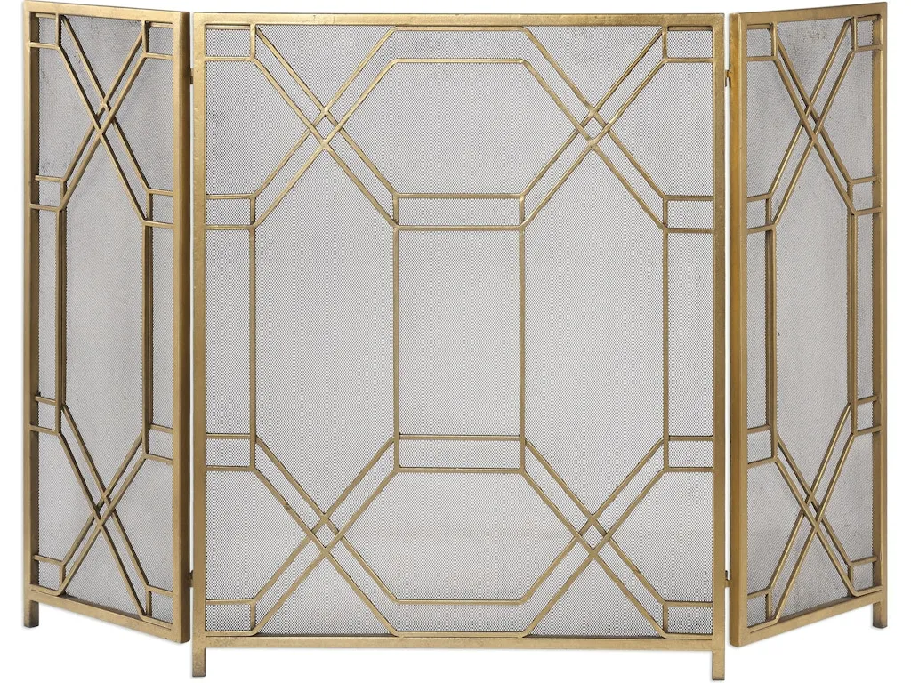 Rosen Gold Fireplace Screen