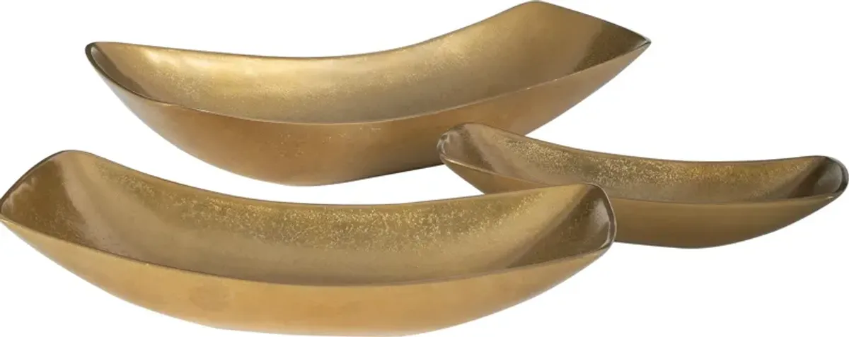 Anas Antique Brass Bowls Set/3