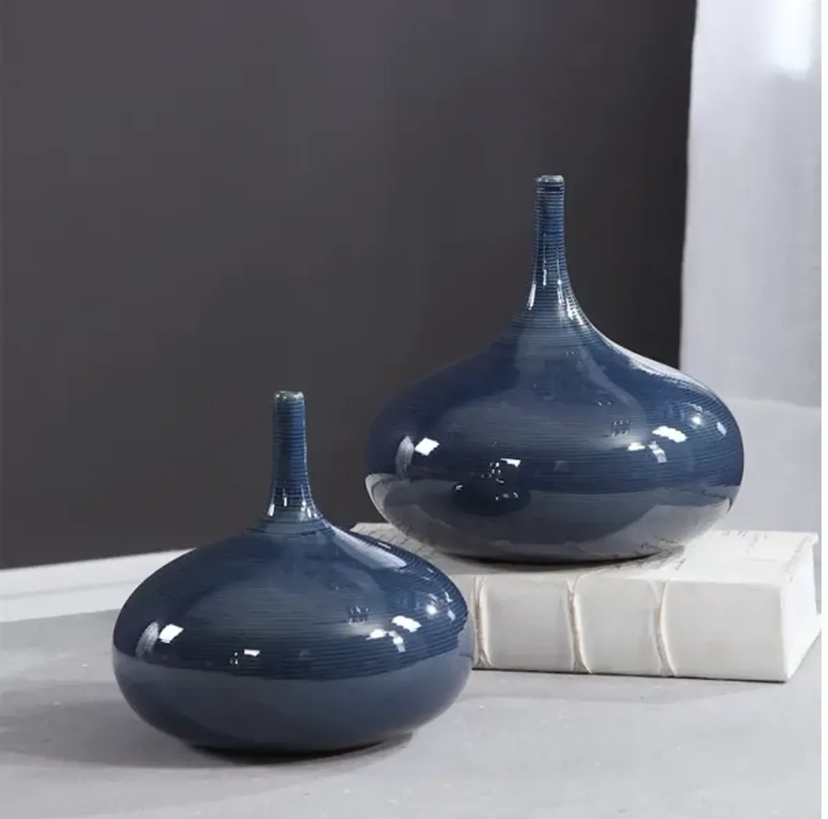 Zayan Blue Vases, S/2