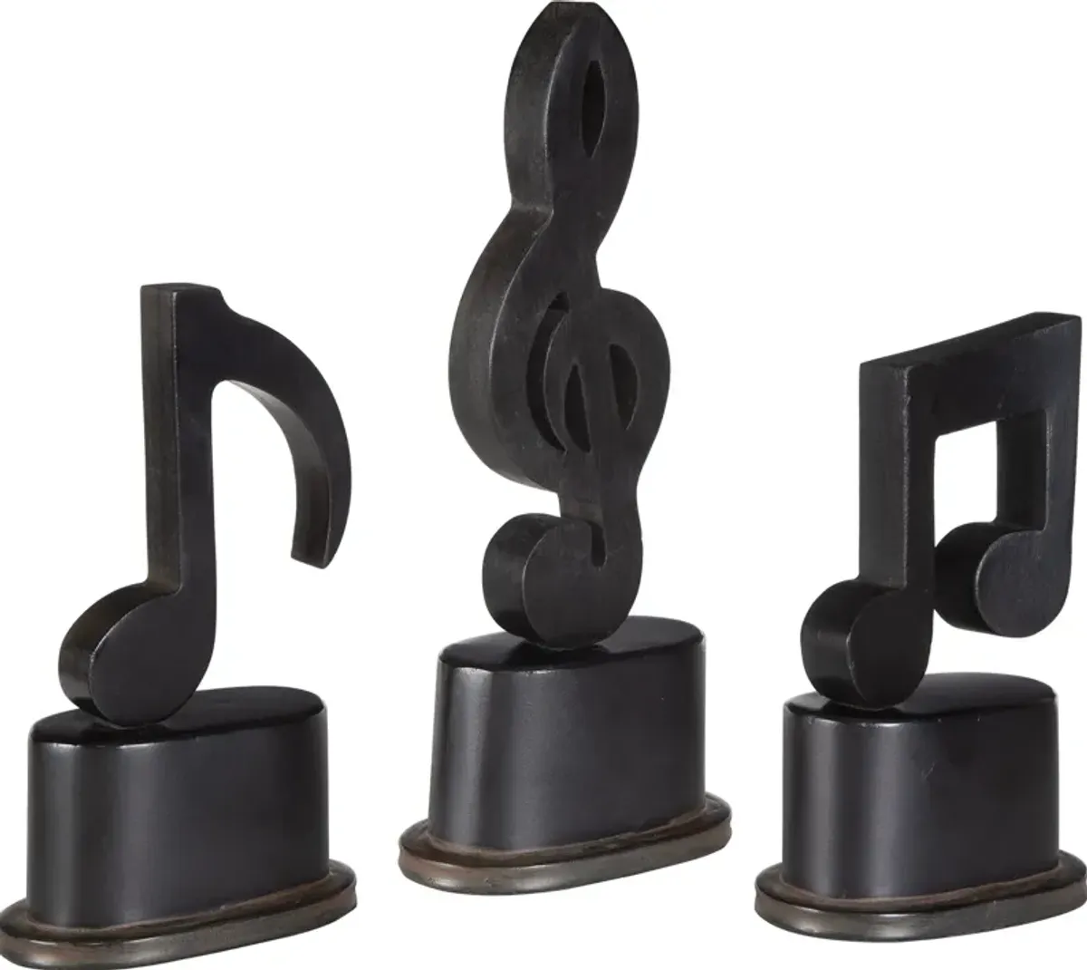 Music Notes Metal Figurines Set/3