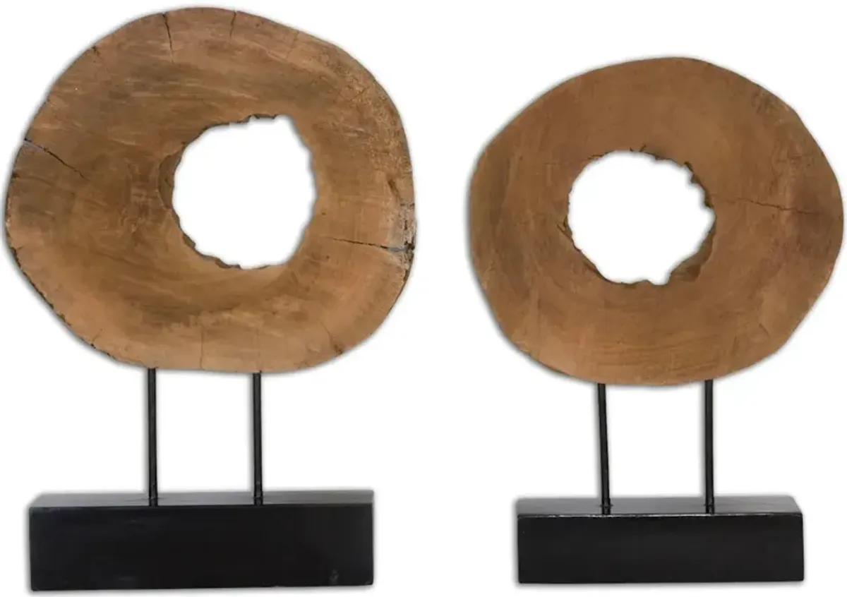 Ashlea Wooden Sculptures Set/2