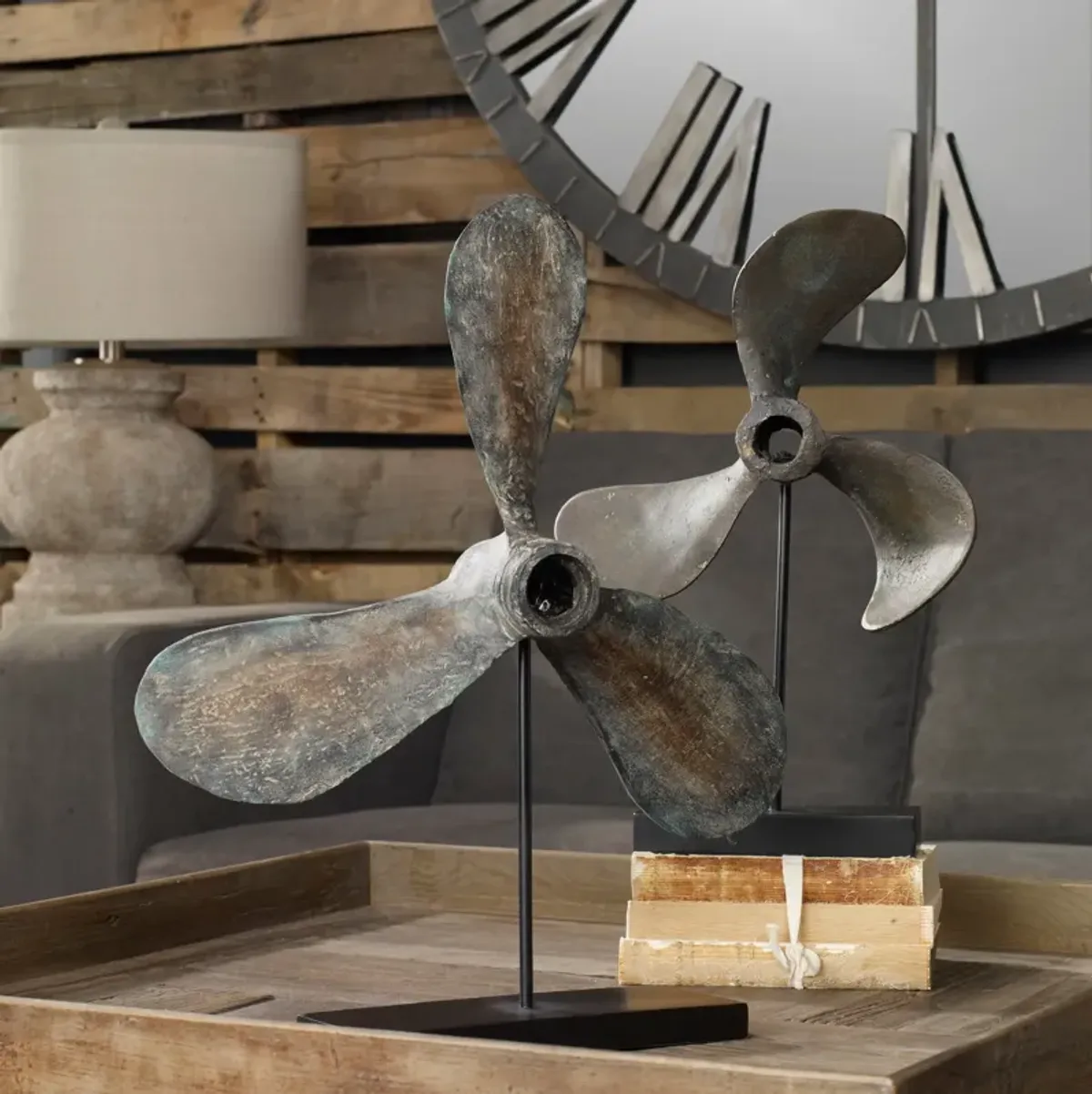 Propellers Rust Sculptures Set/2