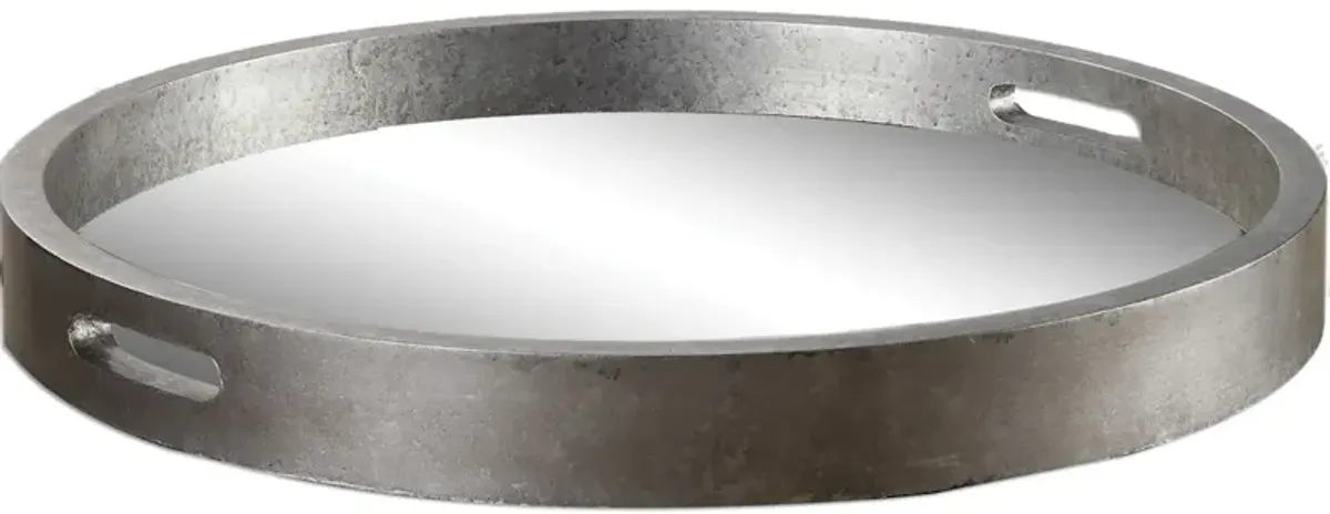 Bechet Round Silver Tray