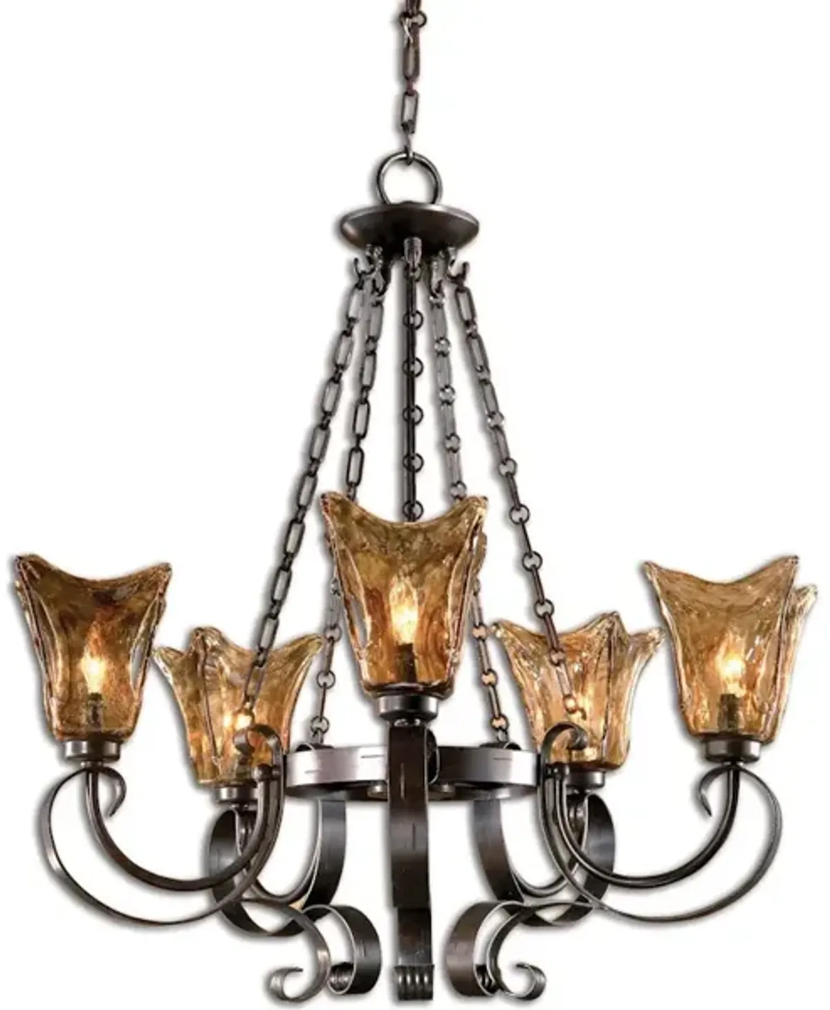 Vetraio 5Lt Oil Rubbed Bronze Chandelier