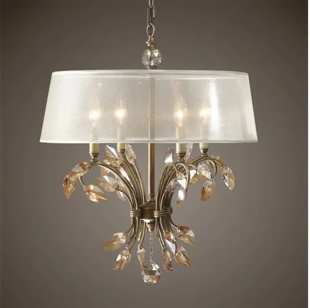 Alenya 4 Light Gold Metal Chandelier