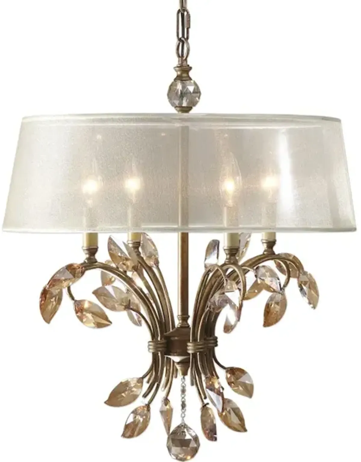 Alenya 4 Light Gold Metal Chandelier