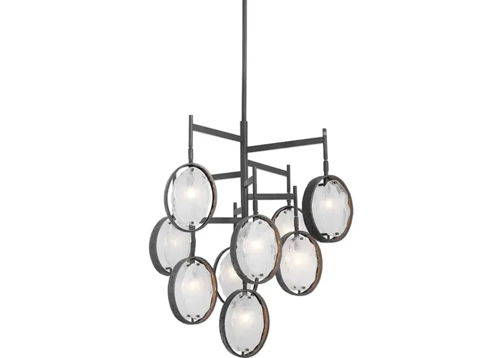 Maxin Dark Bronze 9 Light Chandelier