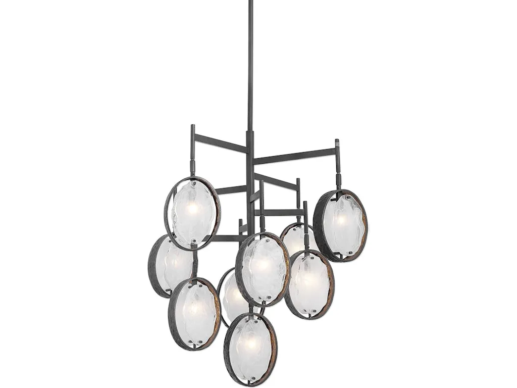 Maxin Dark Bronze 9 Light Chandelier