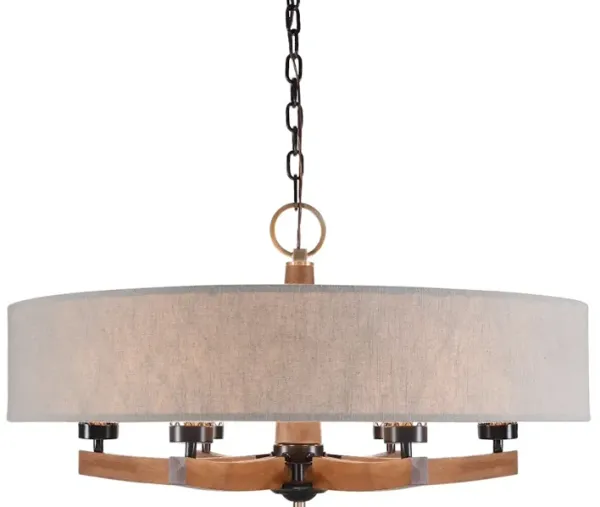 Woodall 6 Light Drum Chandelier