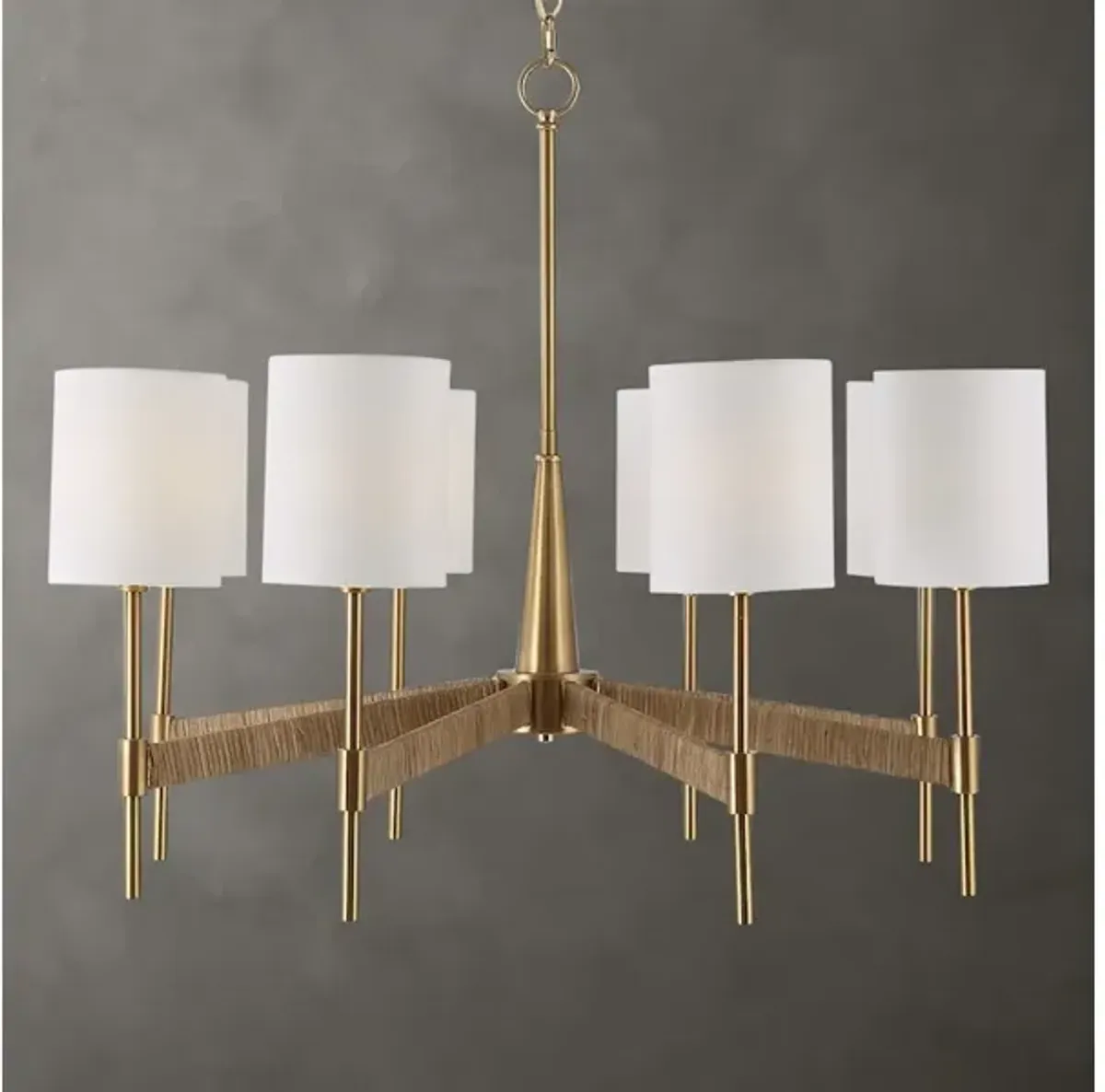 Lautoka Rattan 8 Light Chandelier