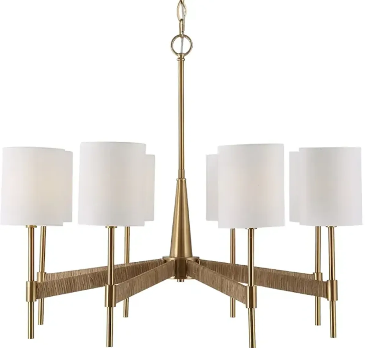 Lautoka Rattan 8 Light Chandelier