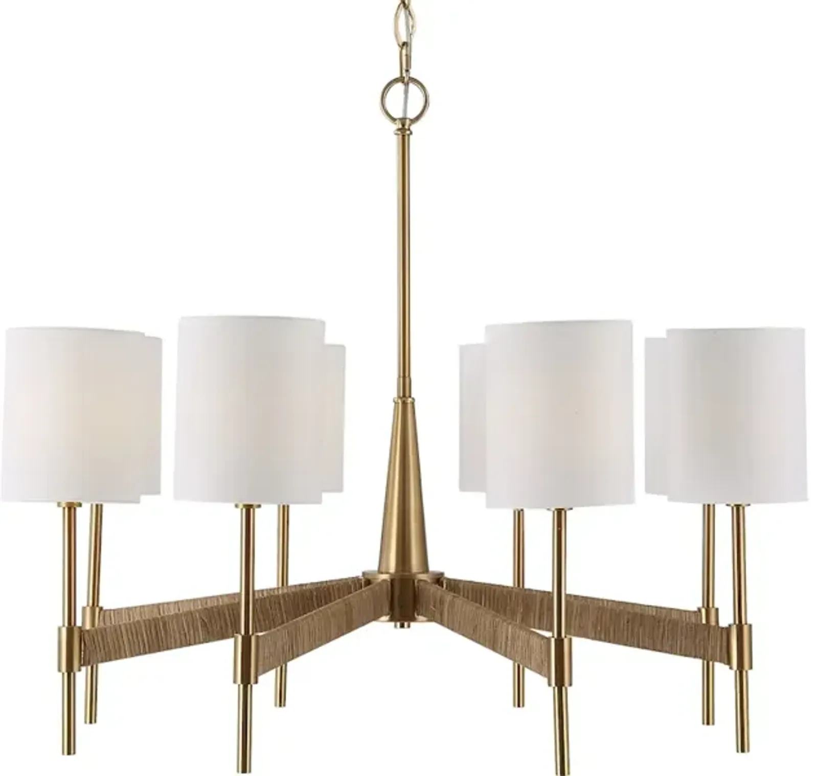 Lautoka Rattan 8 Light Chandelier