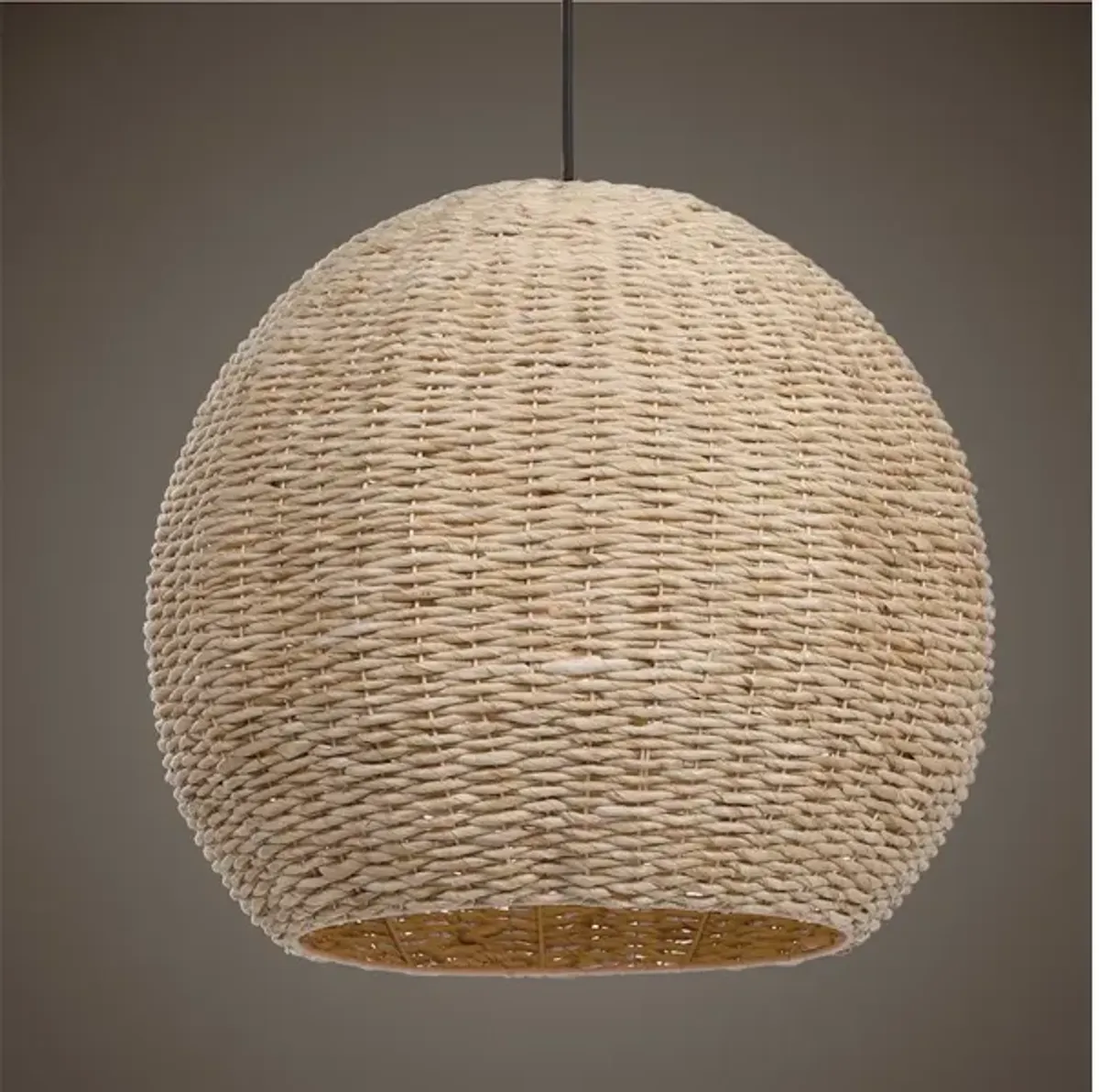 Seagrass 1 Light Dome Pendant