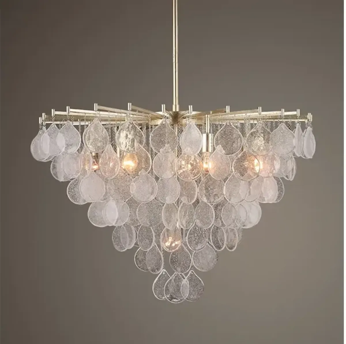 Goccia 8 Light Tear Drop Glass Pendant