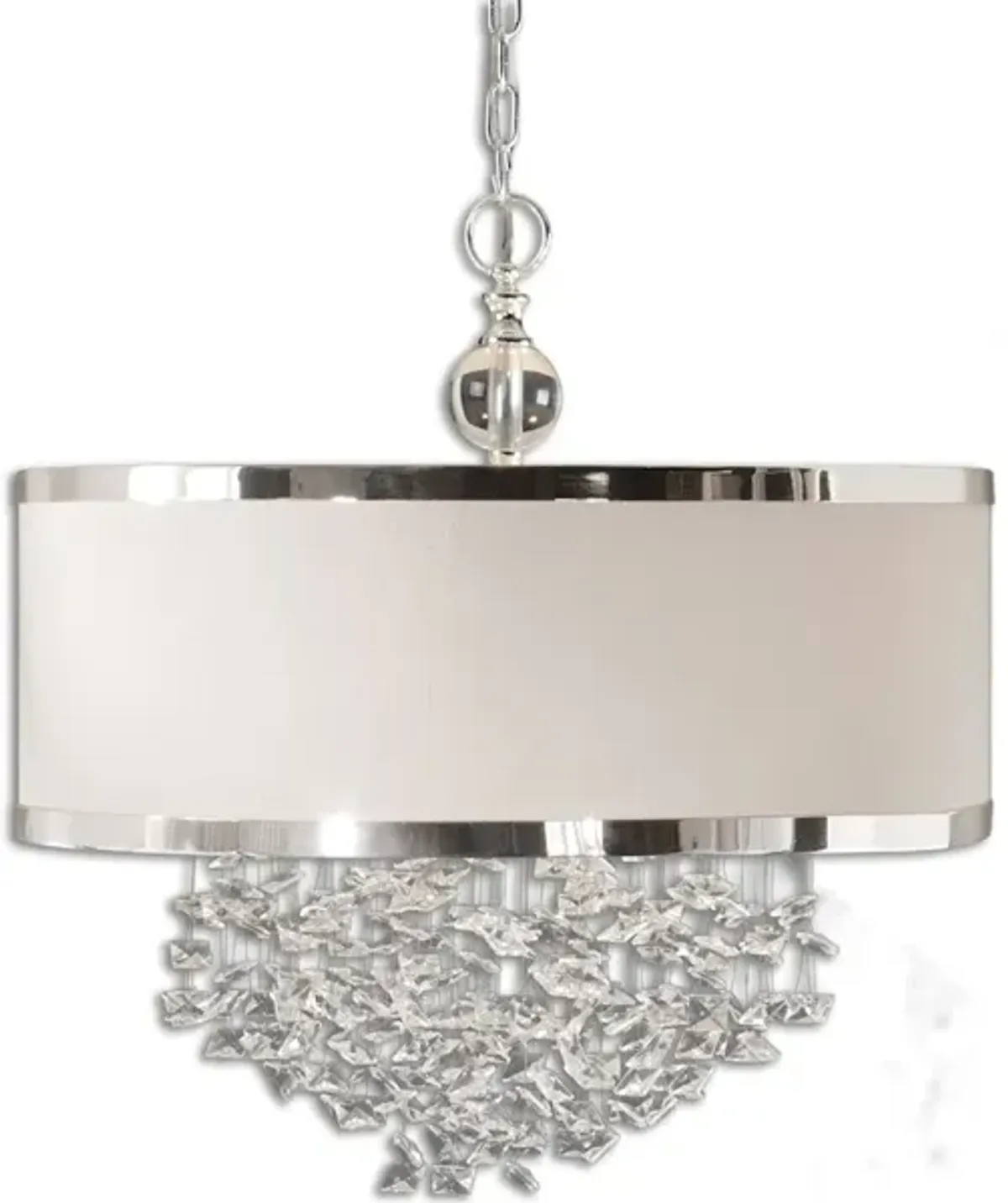 Fascination 3 Light Silken Drum Pendant